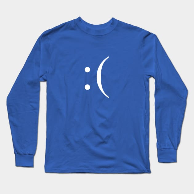 Keyboard sad face Long Sleeve T-Shirt by C-Dogg